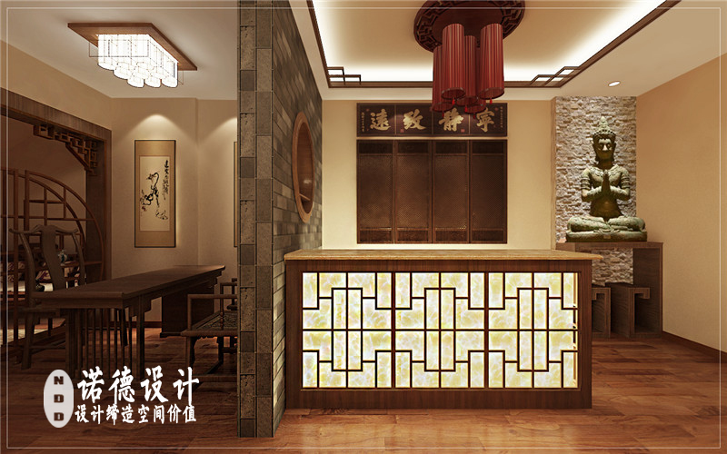 中式茶室装修效果图
