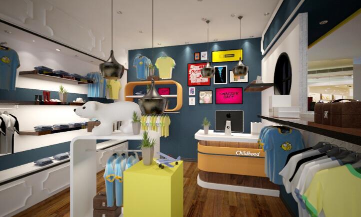 时尚童装店设计效果图