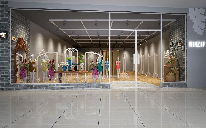 中式风格店面装修效果图