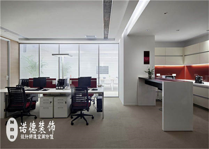 简约风格办公室效果图