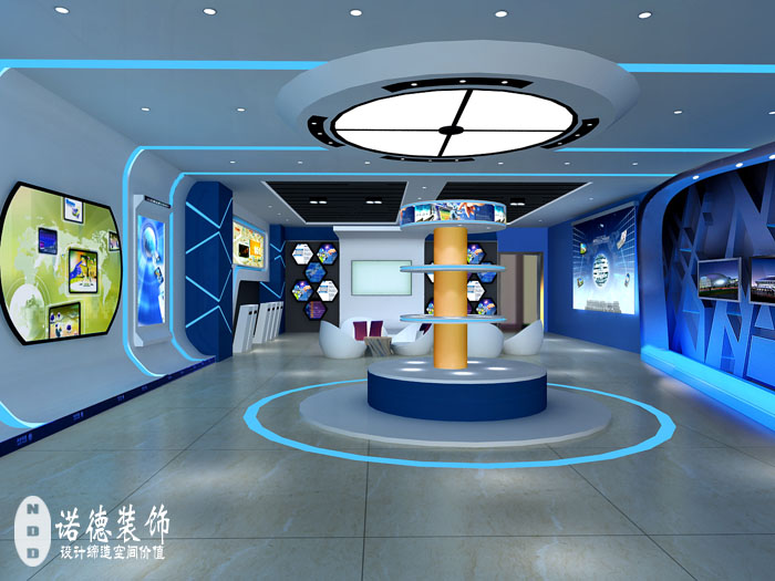 企业展厅设计效果图