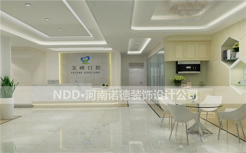 口腔诊所背景墙效果图