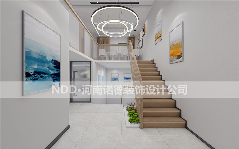 口腔诊所楼梯间效果图