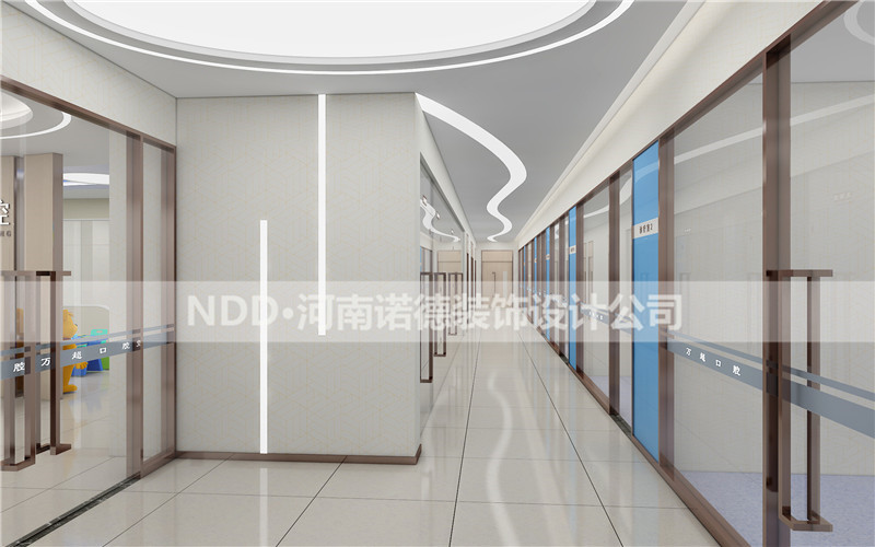 口腔诊所走廊效果图
