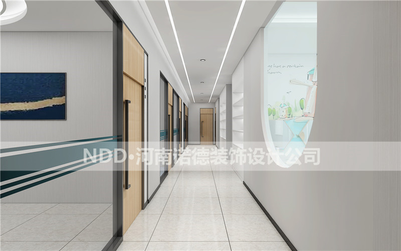 口腔诊所走廊效果图