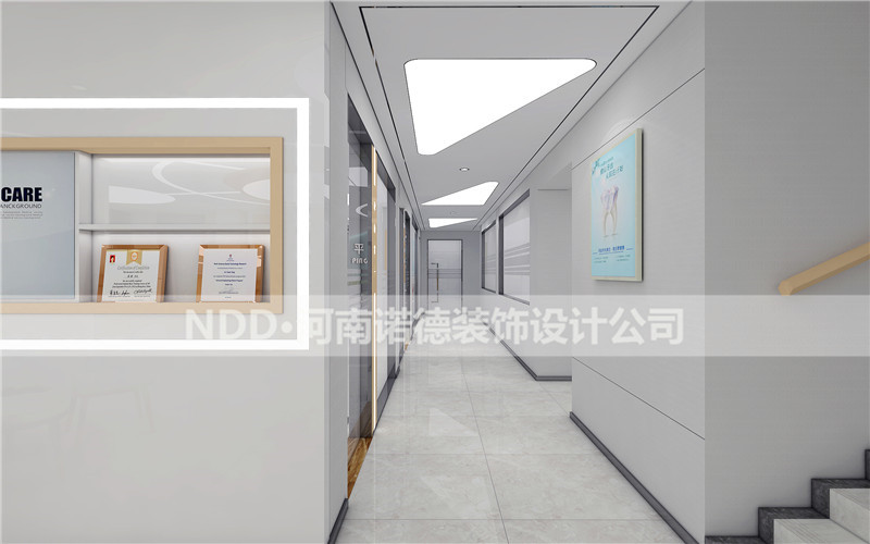 口腔医院走廊效果图