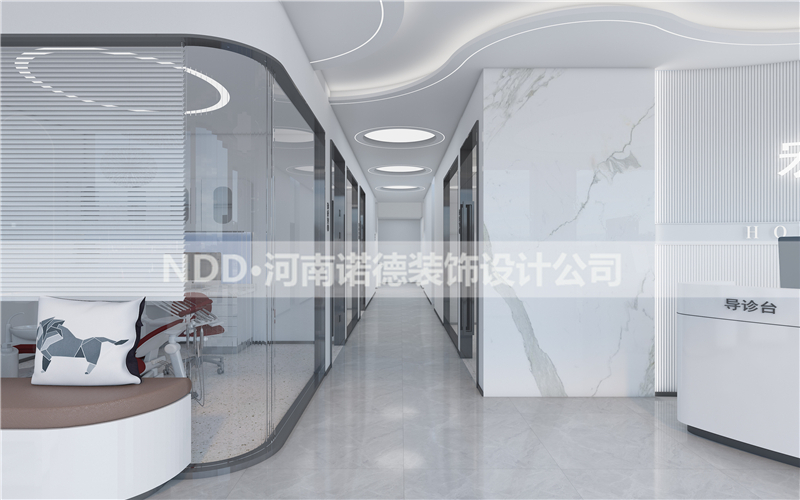 口腔诊所走廊效果图